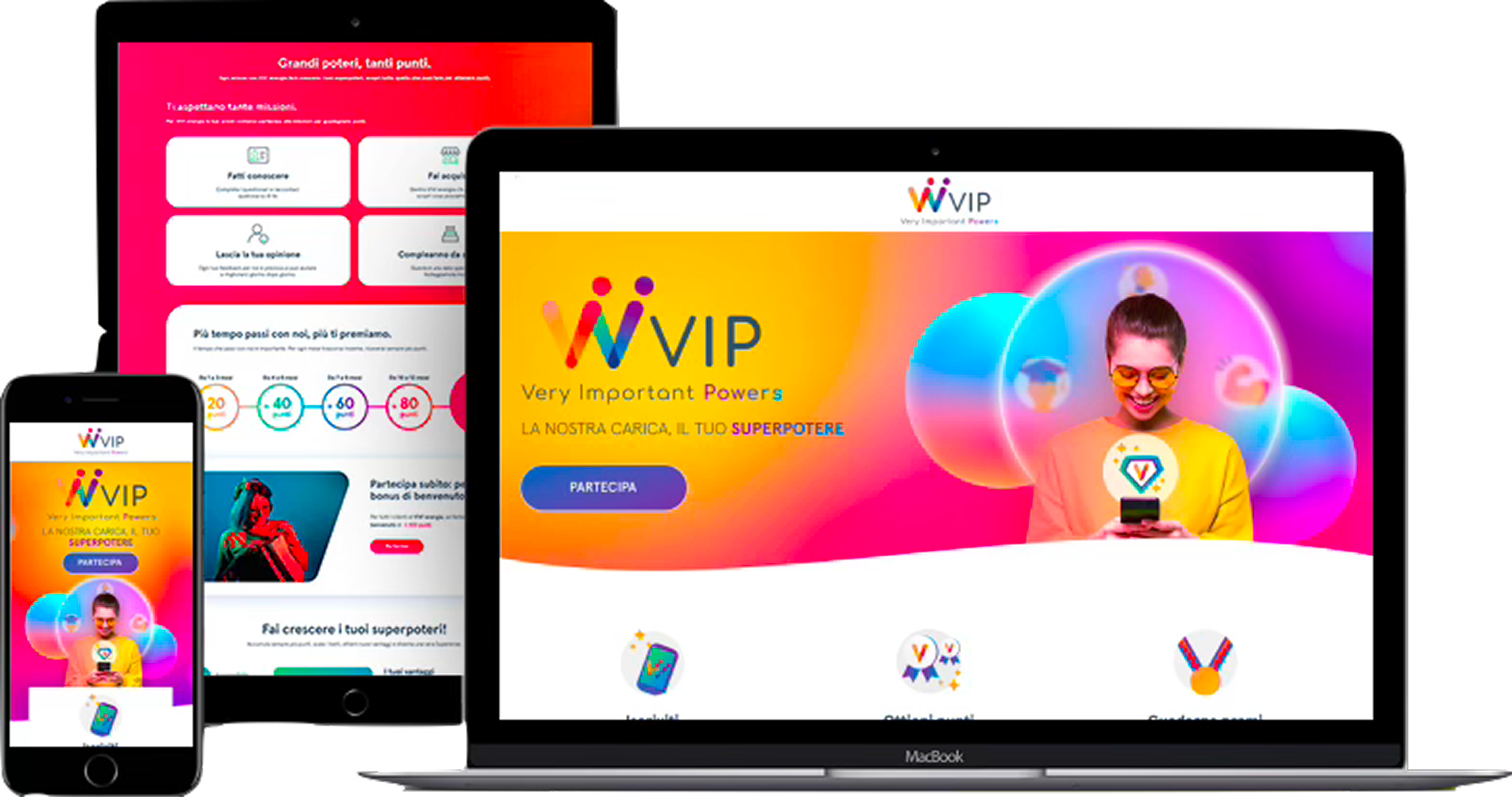 Vivi VIP — responsive UI across devices